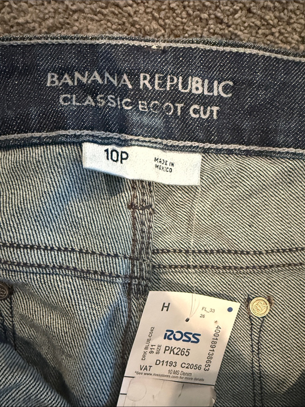 Banana Republic Dark Blue Flare Jeans - Picture 2 of 3